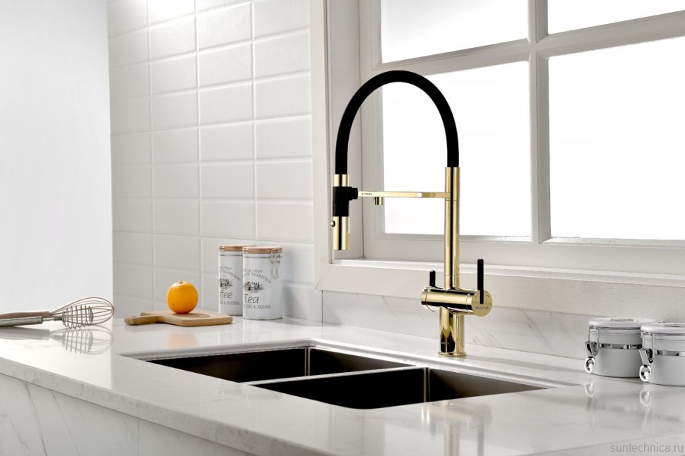 Смеситель для кухни Gravity, золото, Gr213888-G, Starke-Paulmark