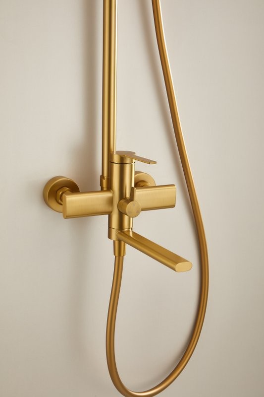 Душевая стойка BELZ B813 B24813-5 матовое золото