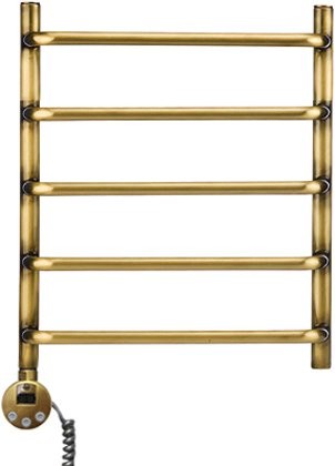 Полотенцесушитель электрический Domoterm Стефано П5 40x50, античная бронза, L
