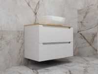 Тумба под раковину Style Line Бали 80 подвесная, белый софт