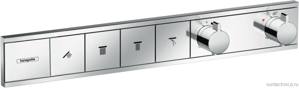 Термостатический смеситель встраиваемый Hansgrohe RainSelect 15382000 С ВНУТРЕННЕЙ ЧАСТЬЮ, хром