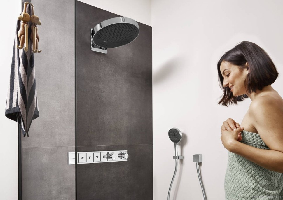 Термостатический смеситель встраиваемый Hansgrohe RainSelect 15382000 С ВНУТРЕННЕЙ ЧАСТЬЮ, хром
