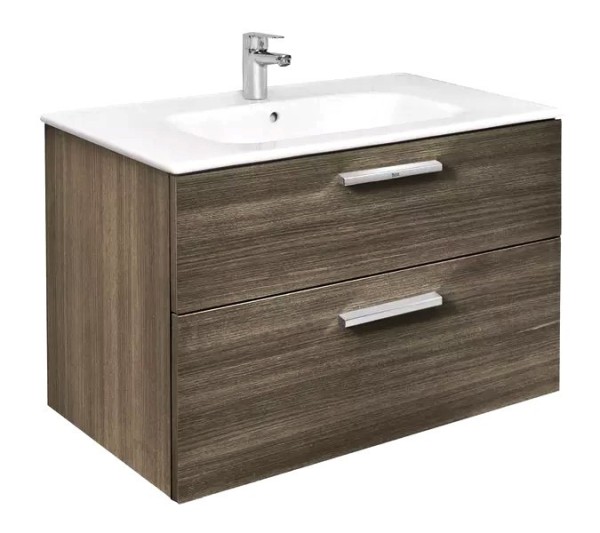 Тумба с раковиной Roca Victoria 80 городской дуб