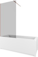 Шторка на ванну Allen Brau Infinity 3 3.21066.60.T 80 см, профиль медь браш, стекло тонированное