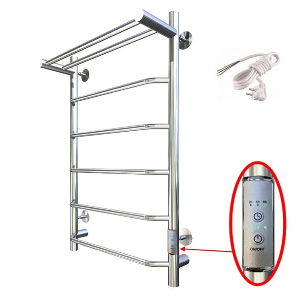 Полотенцесушитель электрический Тругор Пэк 6 П 80х40 с выключателем