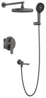 Душевой комплект BELZ B713 B80713-3 С ВНУТРЕННЕЙ ЧАСТЬЮ, оружейная сталь