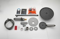 Душевой комплект BELZ B713 B80713-3 С ВНУТРЕННЕЙ ЧАСТЬЮ, оружейная сталь