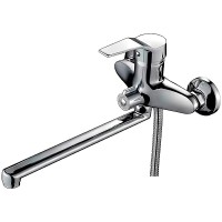 Смеситель с длинным изливом для ванны Frap H220 F22063 хром Смеситель с длинным изливом для ванны Frap H220 F22063 хром