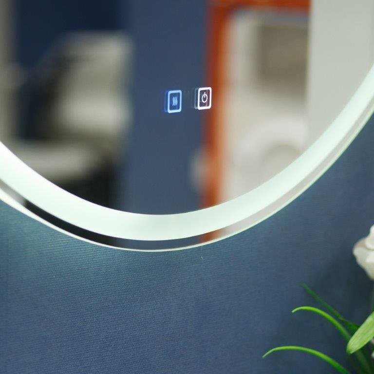 Зеркало круглое BelBagno SPC-RNG-800-LED-TCH-SND с голосовым управлением и подогревом