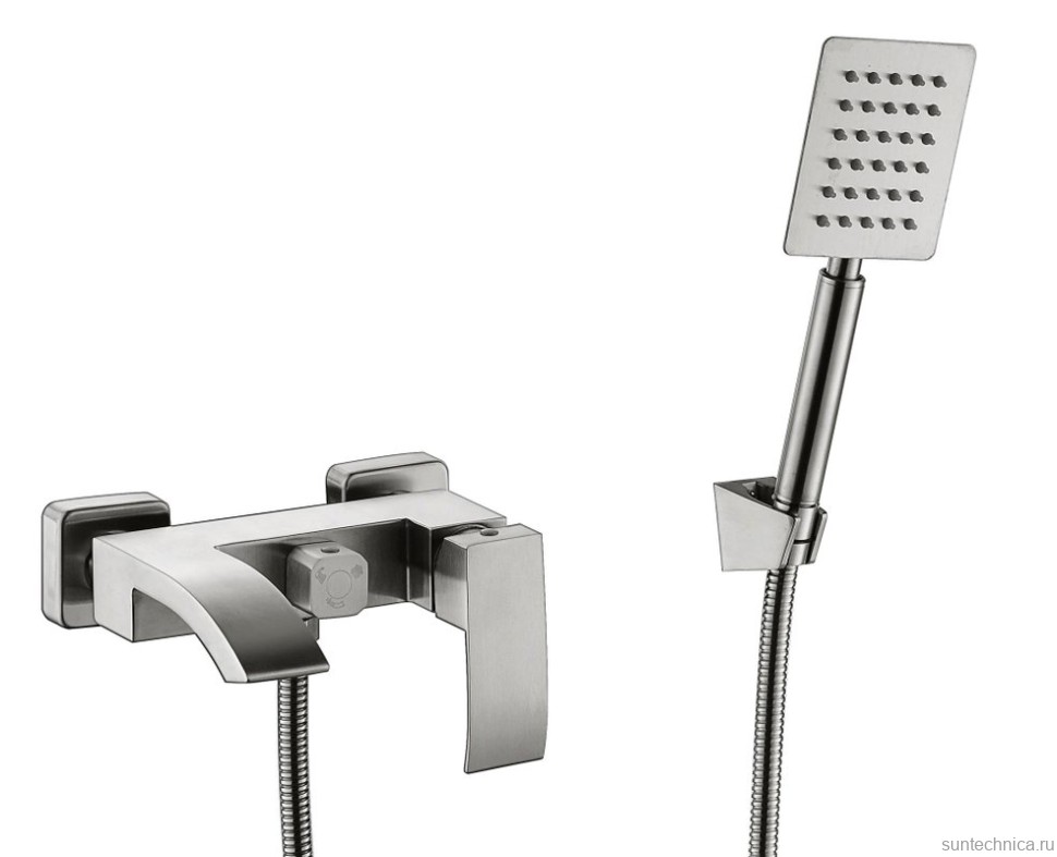 Смеситель для ванны с душем Fmark FS8624 сатин