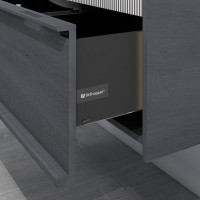 Тумба с раковиной Black&White Universe 120 подвесная, p16 antique gray