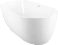 Акриловая ванна BelBagno BB413 170x80 см, отдельностоящая, белая, овальная, со сливом-переливом, с донным клапаном