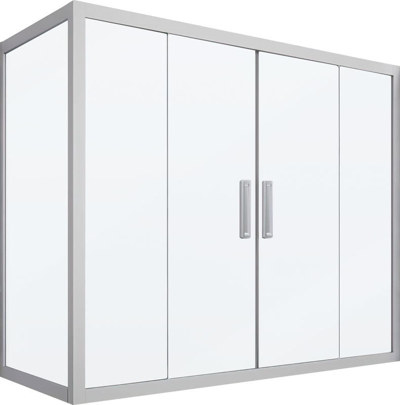 Шторка на ванну Kubele DE019 PR4-MAT-MT 170х80 см, профиль матовый хром