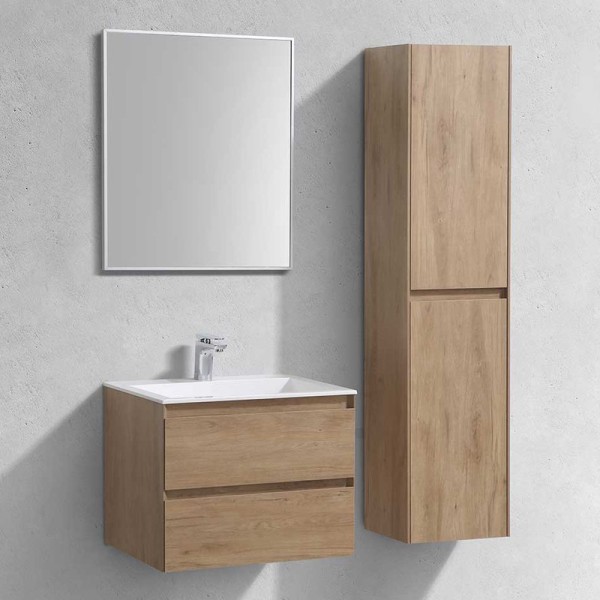 Мебель для ванной комнаты Vincea Luka 60 2 ящика, натуральный дуб