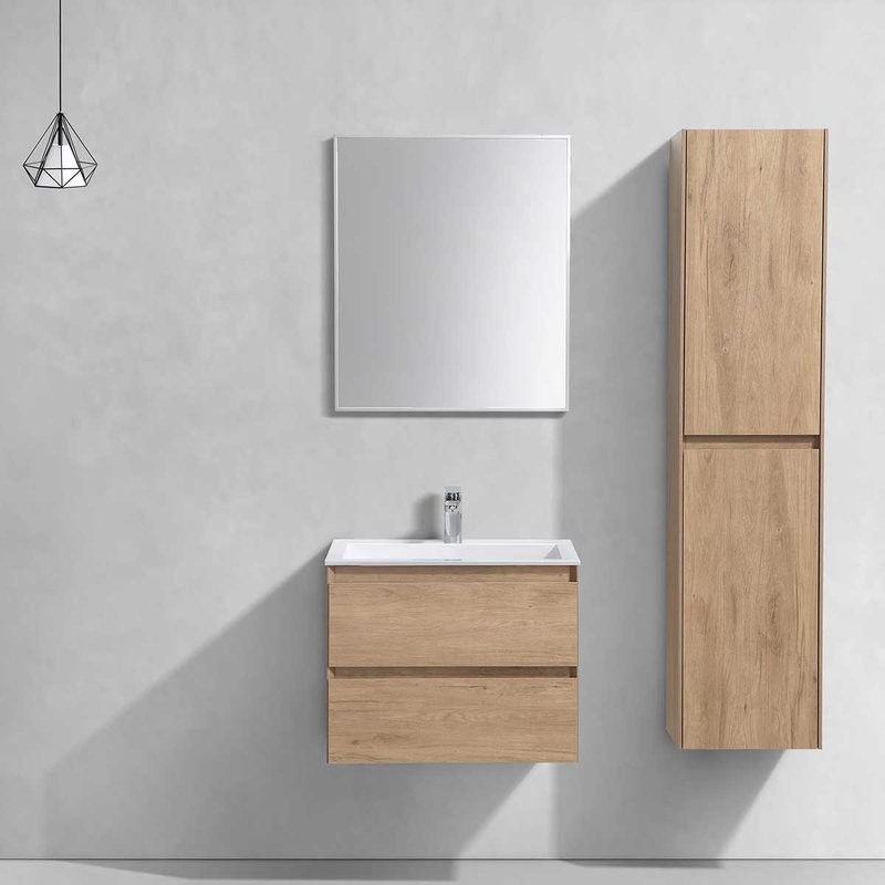Мебель для ванной комнаты Vincea Luka 60 2 ящика, натуральный дуб