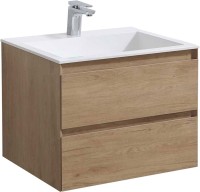 Мебель для ванной комнаты Vincea Luka 60 2 ящика, натуральный дуб