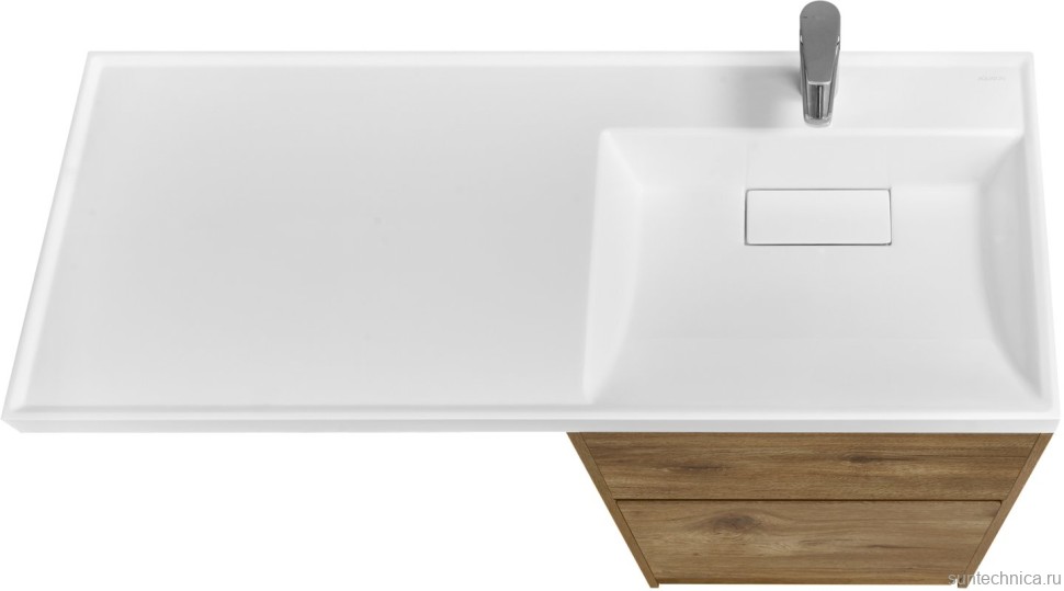 Тумба с раковиной AQUATON Лондри 60 R, дуб рустикальный