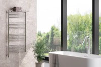 Полотенцесушитель электрический Сунержа Богема 3.1 00-6006-1260 130x65 см, подключение слева, без покрытия, лесенка, с полкой