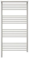 Полотенцесушитель электрический Сунержа Богема 3.1 00-6006-1260 130x65 см, подключение слева, без покрытия, лесенка, с полкой