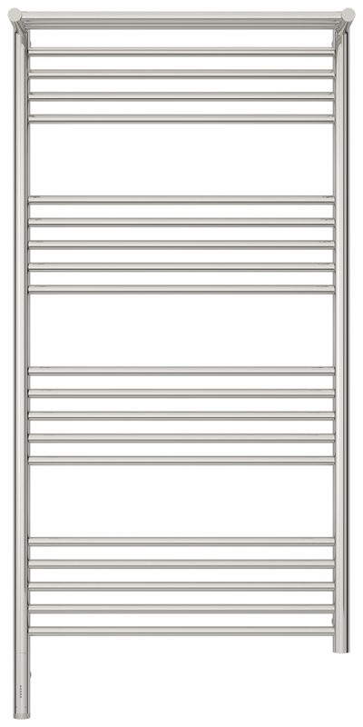 Полотенцесушитель электрический Сунержа Богема 3.1 00-6006-1260 130x65 см, подключение слева, без покрытия, лесенка, с полкой