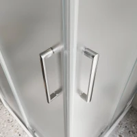 Душевой уголок BelBagno Luce AH-21-120/80-P-Cr профиль хром, стекло рифленое