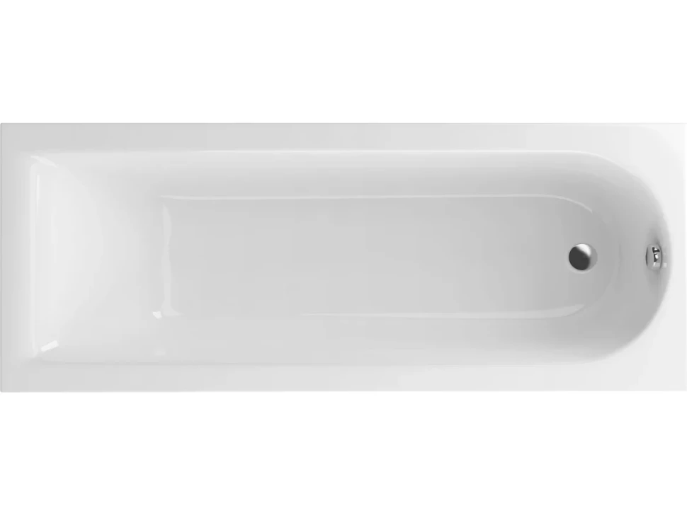 Акриловая ванна Excellent Aurum Slim WAEX.AUR15WHS 150x70 см, встраиваемая, белая, с каркасом