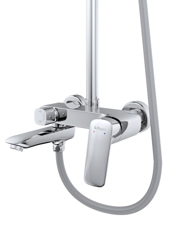 Душевая стойка BelBagno Due DUE-VSCM-CRM хром