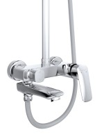 Душевая стойка BelBagno Due DUE-VSCM-CRM хром