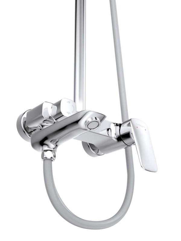 Душевая стойка BelBagno Due DUE-VSCM-CRM хром