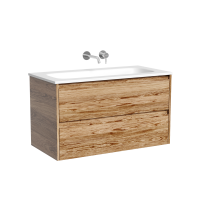 Тумба с раковиной Sancos Libra 90 подвесная, дуб чарльстон, раковина СN7019wx