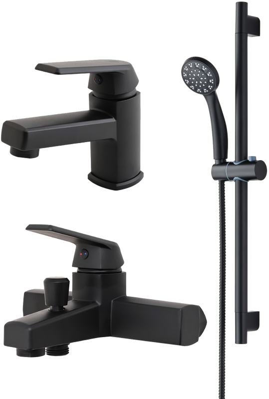 Комплект для ванной Orange One Life P02-511b черный