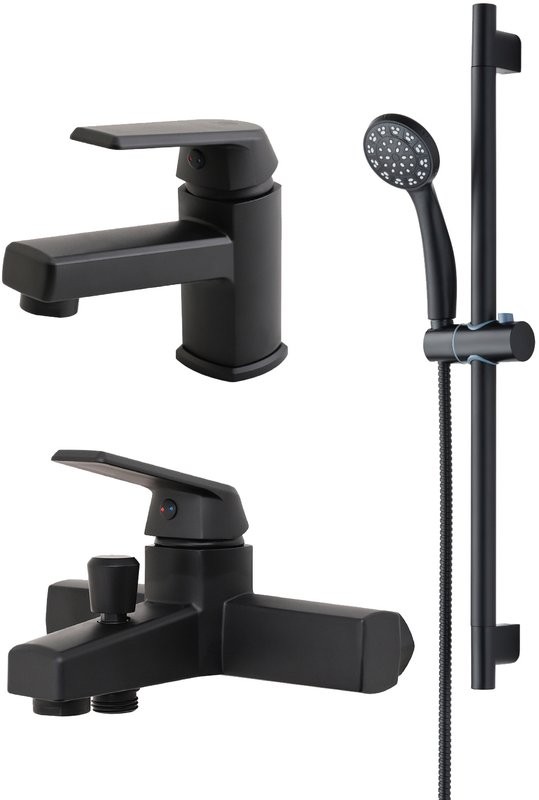 Комплект для ванной Orange One Life P02-511b черный