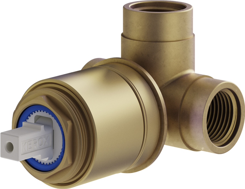 Встраиваемый смеситель для душа и ванны Plumberia Selection Ixo XO1111CS С ВНУТРЕННЕЙ ЧАСТЬЮ, брашированный хром