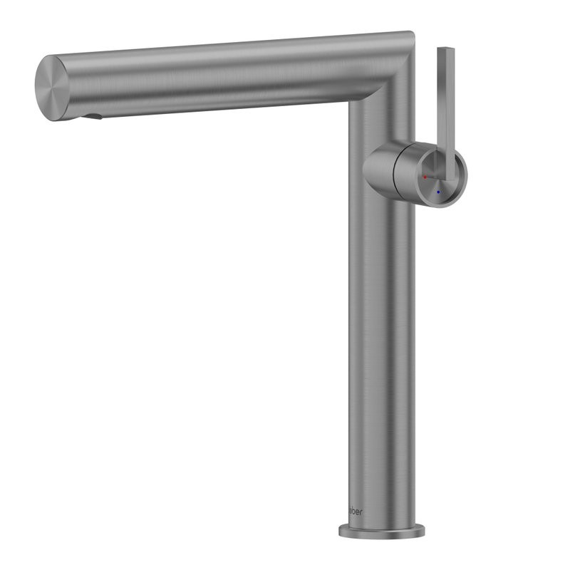 Смеситель для раковины Abber Perfekte 316 AF8A11BGG-L оружейная брашированная сталь