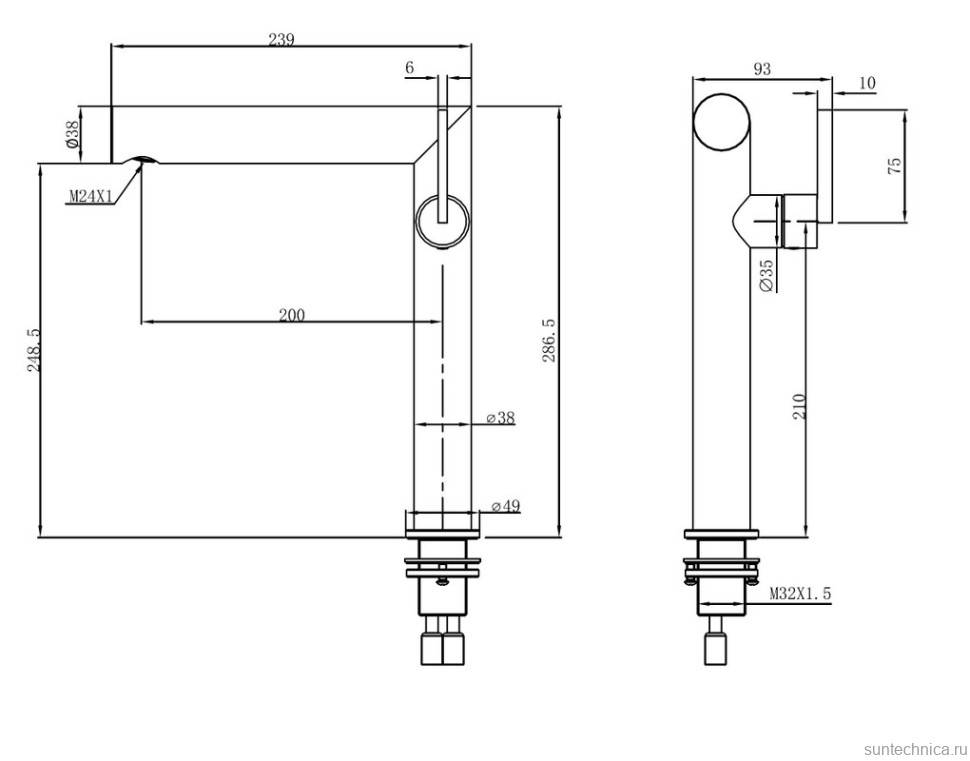 Смеситель для раковины Abber Perfekte 316 AF8A11BGG-L оружейная брашированная сталь