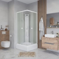 Душевая кабина Niagara Promo P80/26Q/MT/BK 80х80 см, без крыши