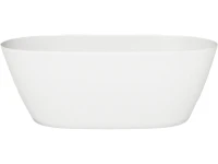 Ванна из искусственного камня Salini Sofia S-Sense 165x75 см, отдельностоящая, белая, овальная, с донным клапаном