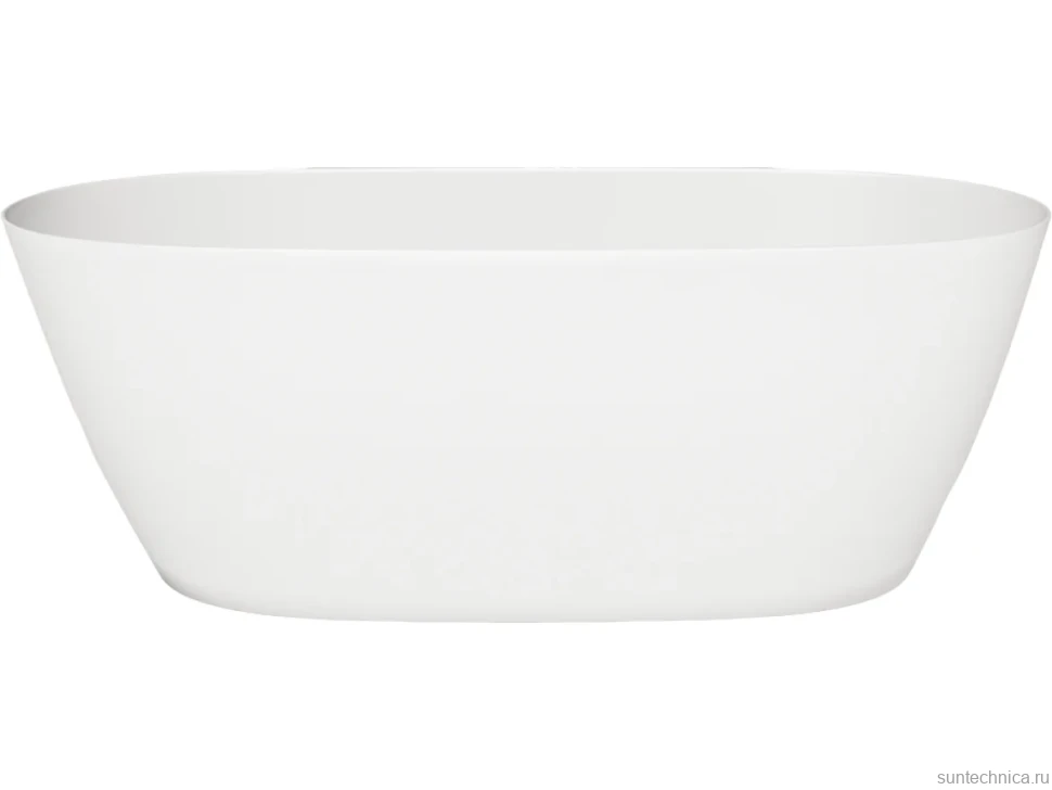 Ванна из искусственного камня Salini Sofia S-Sense 165x75 см, отдельностоящая, белая, овальная, с донным клапаном