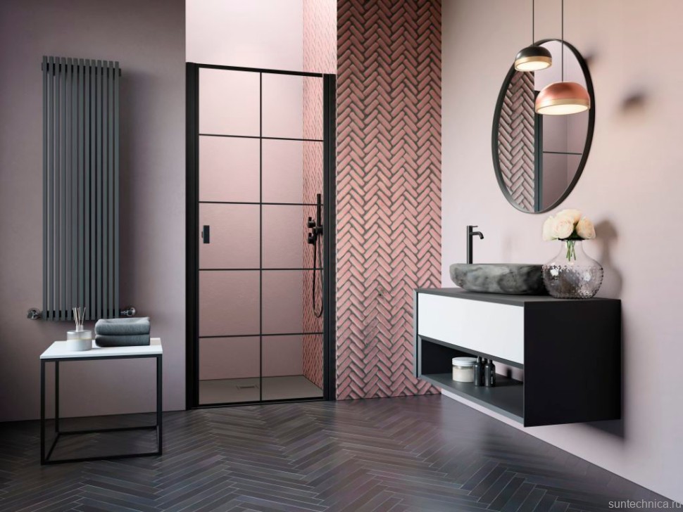 Душевая дверь в нишу Radaway Nes Black DWJ I Factory 80 R