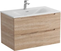 Тумба с раковиной BelBagno Etna 90 rovere bianco, раковина BB-8099-90