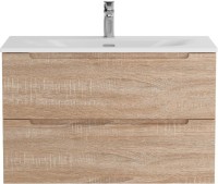 Тумба с раковиной BelBagno Etna 90 rovere bianco, раковина BB-8099-90