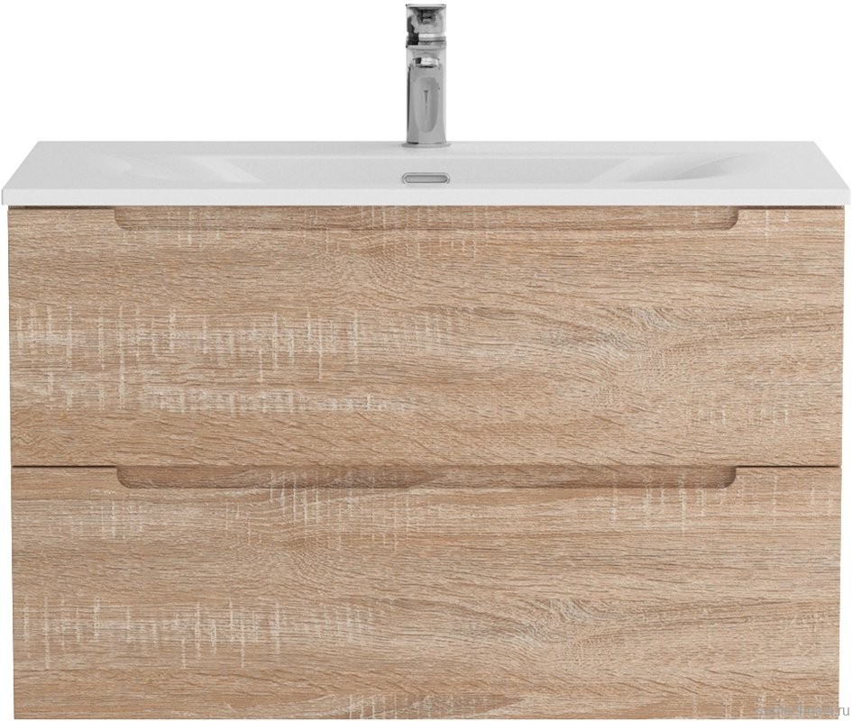 Тумба с раковиной BelBagno Etna 90 rovere bianco, раковина BB-8099-90