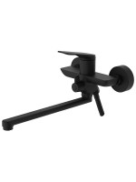 Смеситель с длинным изливом для ванны AZARIO Lursy AZ-K1749B черный матовый