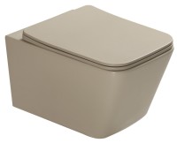 Унитаз подвесной SantiLine SL-5007T-BG бежевый матовый