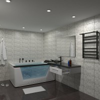 Полотенцесушитель электрический Маргроид 8110-8050-5179-9005 81х50, черный матовый