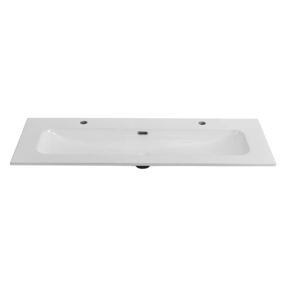 Тумба с раковиной Cezares Duet 120 ясень белый софт, раковина Cezares CZR-8073-120-1-2