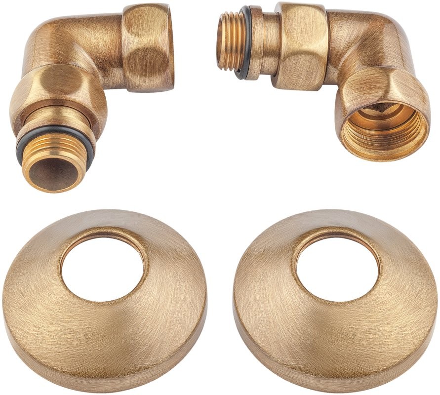 Полотенцесушитель водяной Secado Триада 1 85x55 см, бронза, лесенка, латунь