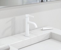 Смеситель для раковины Kludi Nova Fonte Pura 200265315 белый матовый Смеситель для раковины Kludi Nova Fonte Pura 200265315 белый матовый