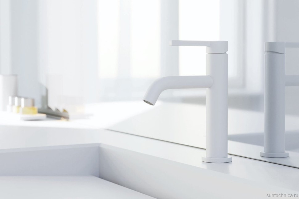 Смеситель для раковины Kludi Nova Fonte Pura 200265315 белый матовый