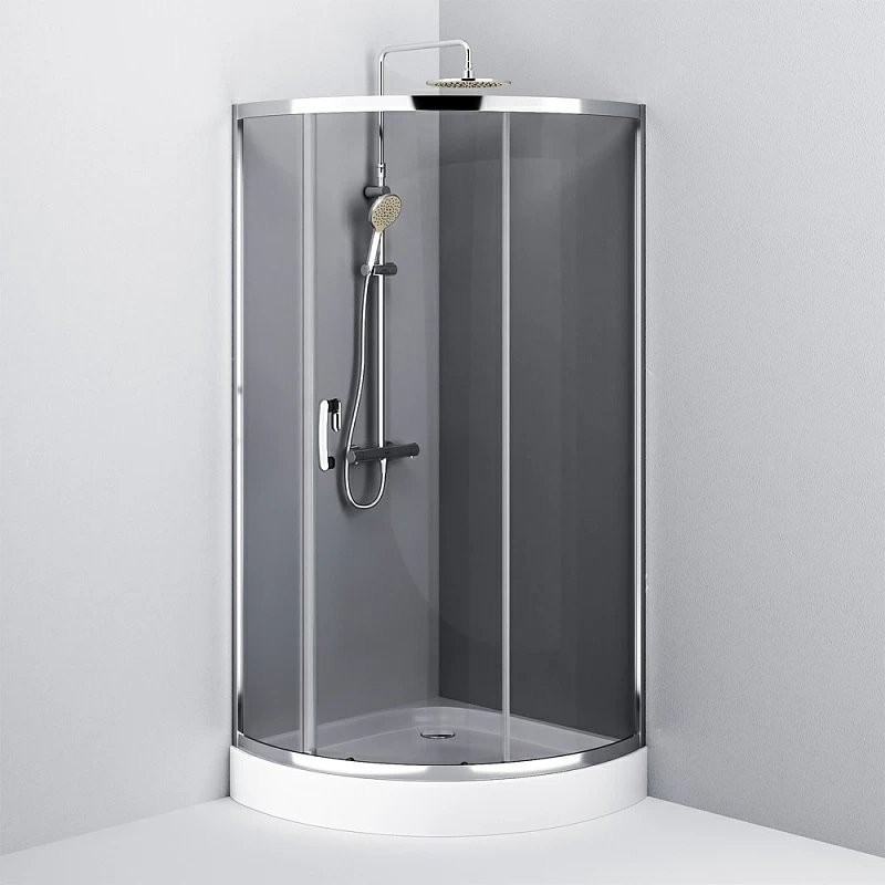 Душевой уголок AM.PM Like W83UG-315-090CG 90x90 профиль хром, стекло тонированное